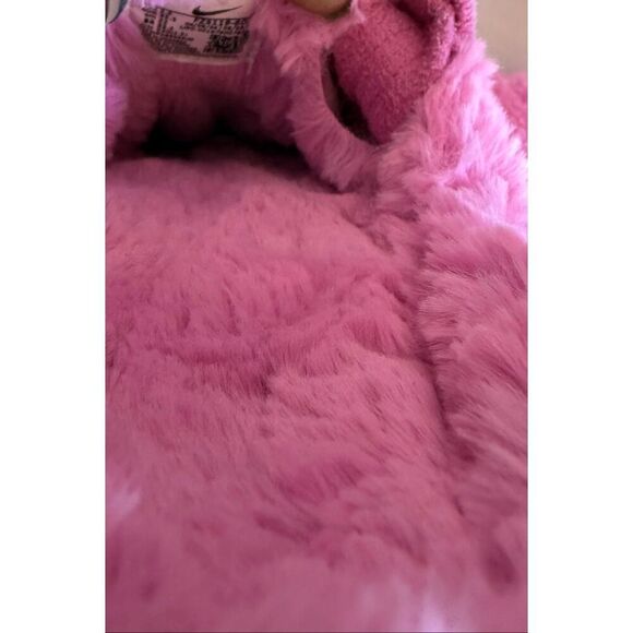 Nike Women's Calm SE Fuzzy Fur Cozy Slip On Slides Mules Playful Pink Size 5 - Picture 5 of 15